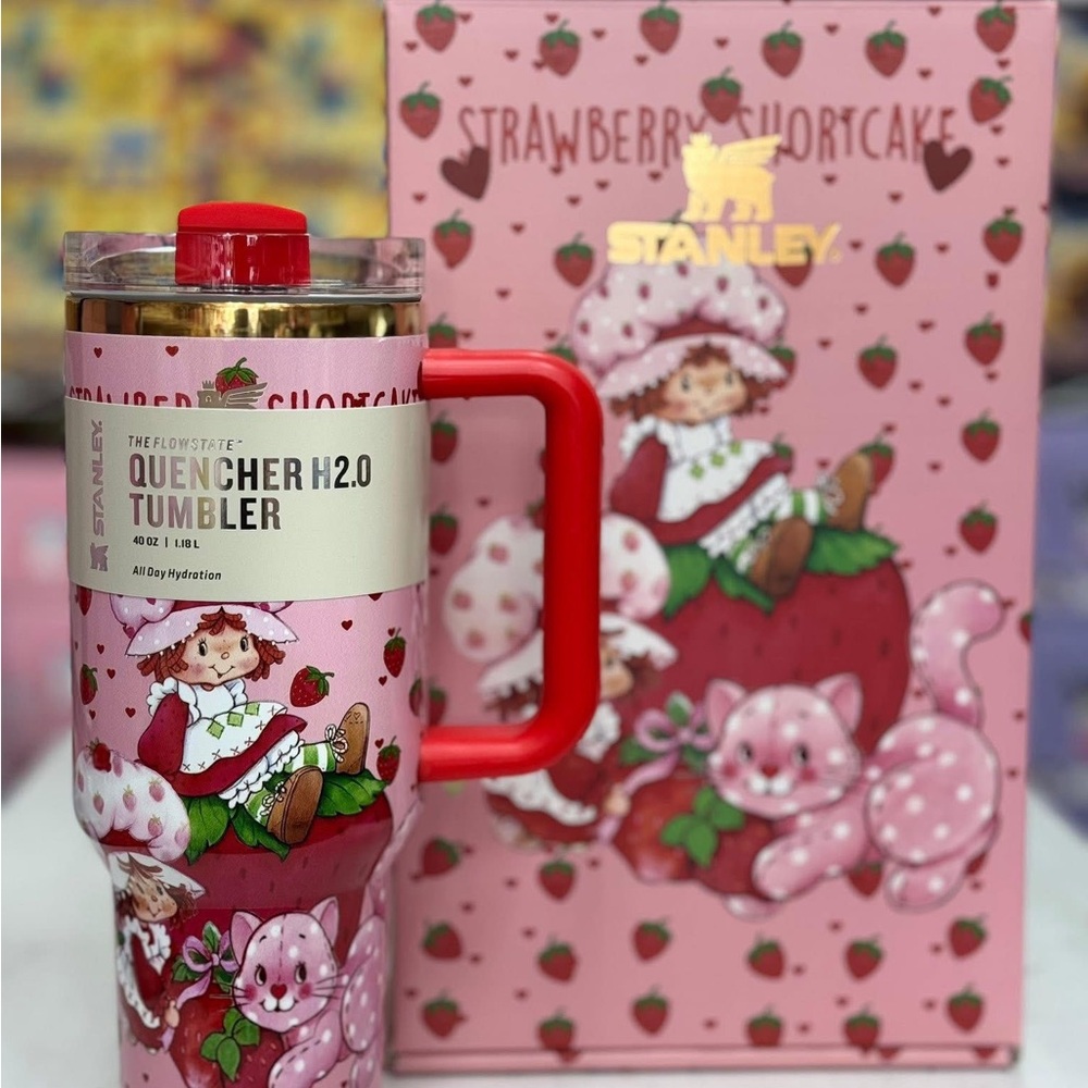 Stanley Pink Strawberry Shortcake Tumbler